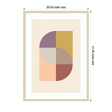 Peach 31 by Pictufy Wood Framed Wall Art Print