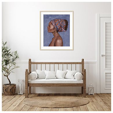 Beautiful Woman II by Bannarot Wood Framed Wall Art Print