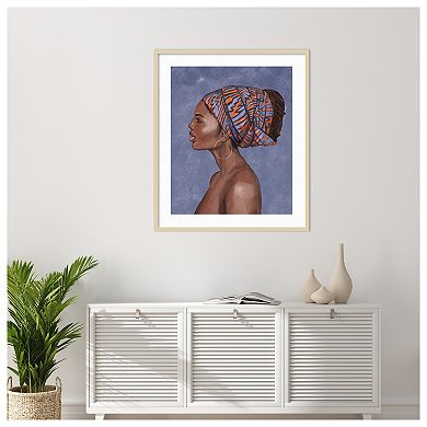 Beautiful Woman II by Bannarot Wood Framed Wall Art Print