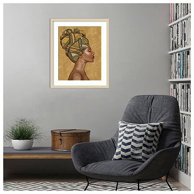 Beautiful Woman I by Bannarot Wood Framed Wall Art Print