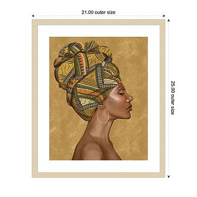 Beautiful Woman I by Bannarot Wood Framed Wall Art Print