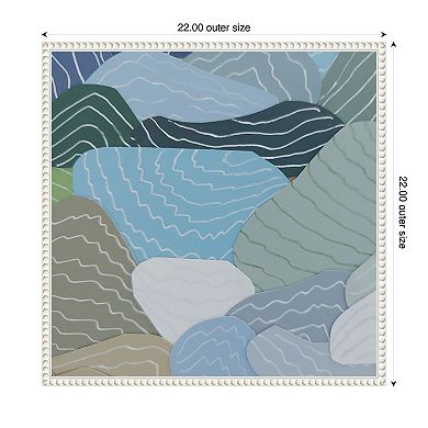 Rice Paddies I by Coco Good Framed Canvas Wall Art Print