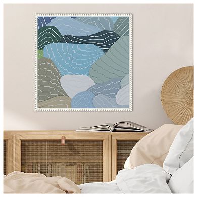 Rice Paddies I by Coco Good Framed Canvas Wall Art Print