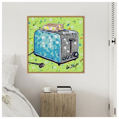Kitchen Sketch Toaster by Jodi Augustine Framed Canvas Wall Art Print