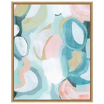 Pastel Garden Abstraction II by Grace Popp Framed Canvas Wall Art Print