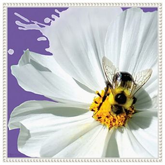 Flower Pop IV by Marie Elaine Cusson Framed Canvas Wall Art Print