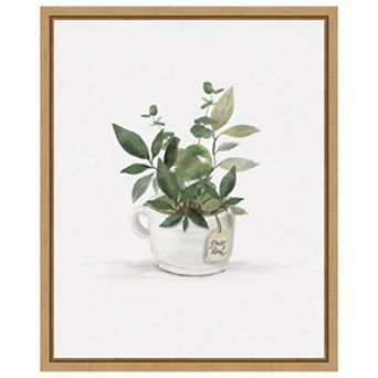 Botanical Mug I by Hm Design Framed Canvas Wall Art Print