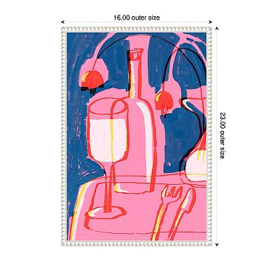 Neon Still Life No 4 by Treechild Framed Canvas Wall Art Print