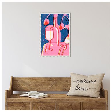 Neon Still Life No 4 by Treechild Framed Canvas Wall Art Print
