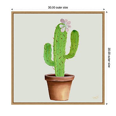 Succulent Symphony I by Marie Elaine Cusson Framed Canvas Wall Art Print