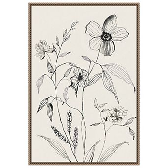 Petal Harmony I by Asia Jensen Framed Canvas Wall Art Print