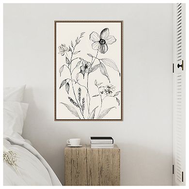 Petal Harmony I by Asia Jensen Framed Canvas Wall Art Print