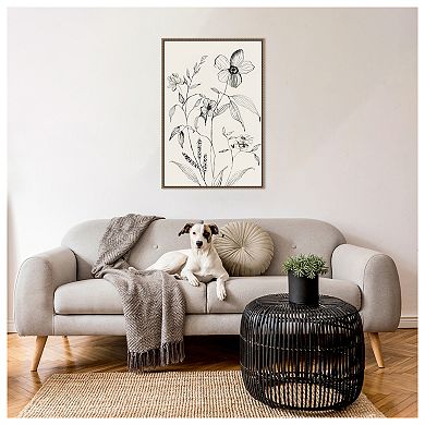 Petal Harmony I by Asia Jensen Framed Canvas Wall Art Print