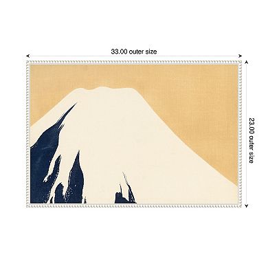 The Mountain Fuji 1909 by Kamisaka Sekka Framed Canvas Wall Art Print