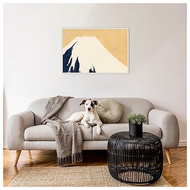 The Mountain Fuji 1909 by Kamisaka Sekka Framed Canvas Wall Art Print