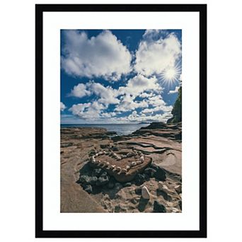 Heart of Hawaii by Max Blakesberg Studios Wood Framed Wall Art Print