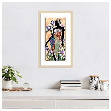 Cosmopolitan Woman I by Alonzo Saunders Wood Framed Wall Art Print
