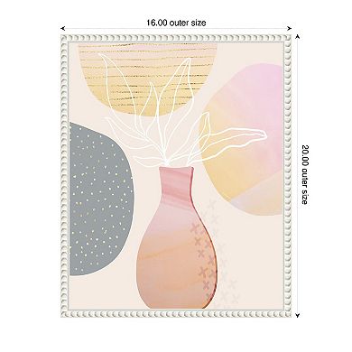 Mid Century Floral I by Andrea Haase Framed Canvas Wall Art Print