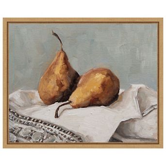 Pair of Pears II by Marian Parsons Framed Canvas Wall Art Print