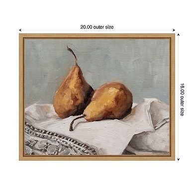 Pair of Pears II by Marian Parsons Framed Canvas Wall Art Print