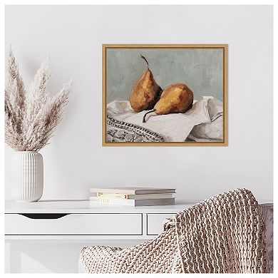 Pair of Pears II by Marian Parsons Framed Canvas Wall Art Print
