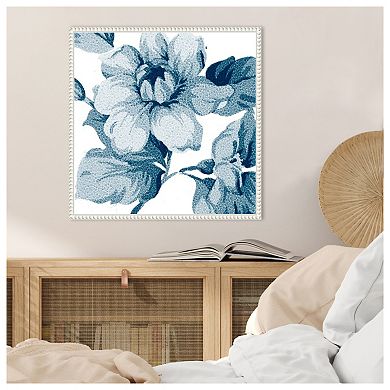 Flower Tapestry IV by Alonzo Saunders Framed Canvas Wall Art Print