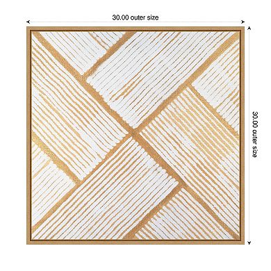 Goldenrod Corduroy I by Vanna Lam Framed Canvas Wall Art Print