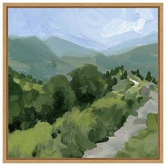 Tree Lined Path I by Victoria Barnes Framed Canvas Wall Art Print