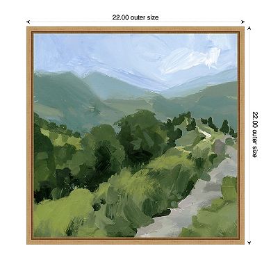 Tree Lined Path I by Victoria Barnes Framed Canvas Wall Art Print