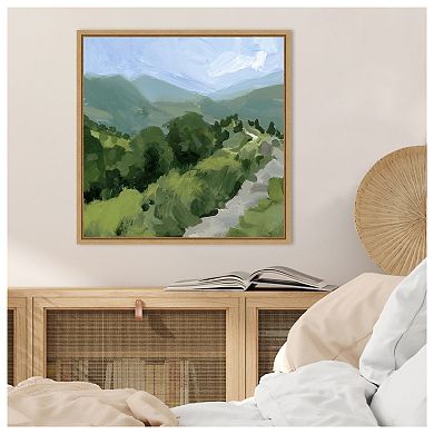 Tree Lined Path I by Victoria Barnes Framed Canvas Wall Art Print