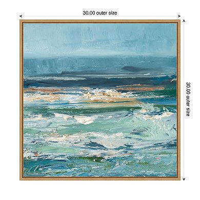 Pacific Whitecaps II by Ethan Harper Framed Canvas Wall Art Print