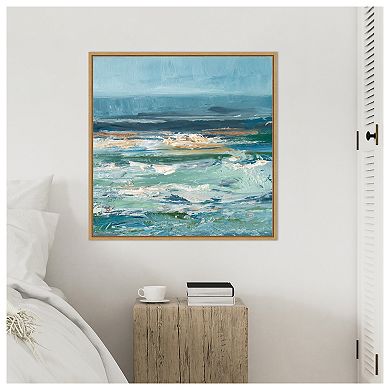 Pacific Whitecaps II by Ethan Harper Framed Canvas Wall Art Print