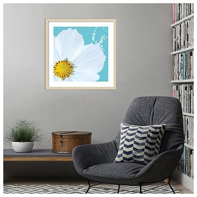 Flower Pop V by Marie Elaine Cusson Wood Framed Wall Art Print