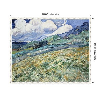 Van Gogh Landscapes with Clouds II by Vincent van Gogh Framed Canvas Wall Art Print