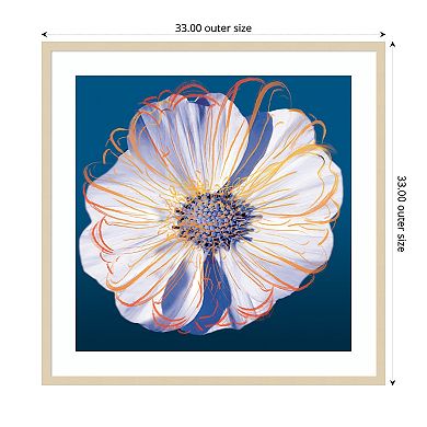 Flower Pop Pastel II by Marie Elaine Cusson Wood Framed Wall Art Print