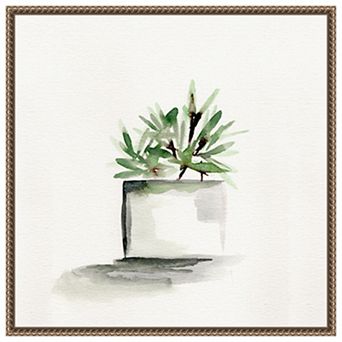 Potted Botanicals IV by Marcy Chapman Framed Canvas Wall Art Print