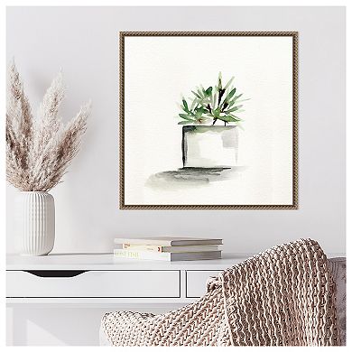 Potted Botanicals IV by Marcy Chapman Framed Canvas Wall Art Print