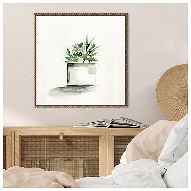 Potted Botanicals IV by Marcy Chapman Framed Canvas Wall Art Print