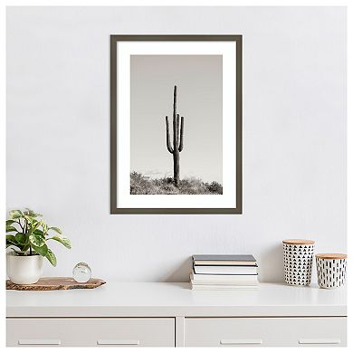 Saguaro Afternoon by Nathan Larson Wood Framed Wall Art Print