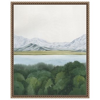 Soft Glacial Lake I by Grace Popp Framed Canvas Wall Art Print