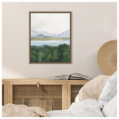 Soft Glacial Lake I by Grace Popp Framed Canvas Wall Art Print