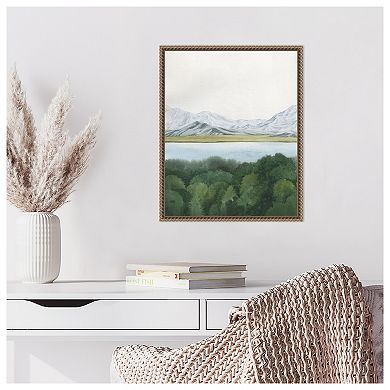 Soft Glacial Lake I by Grace Popp Framed Canvas Wall Art Print
