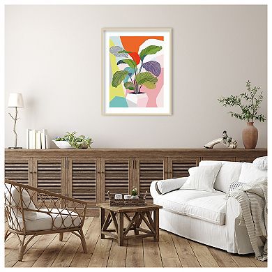 Exotic Plant by Ioana Horvat Wood Framed Wall Art Print