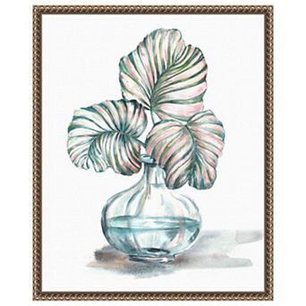 Island Tropics Frond in Bottle IV by Tre Sorelle Studios Framed Canvas Wall Art Print