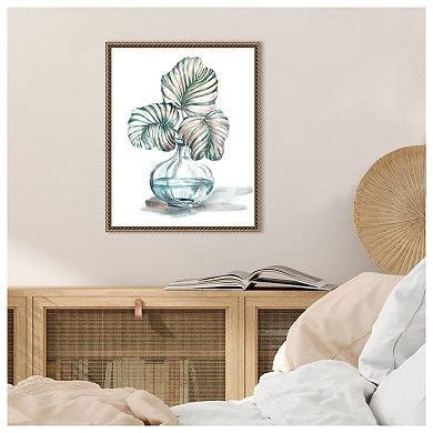 Island Tropics Frond in Bottle IV by Tre Sorelle Studios Framed Canvas Wall Art Print
