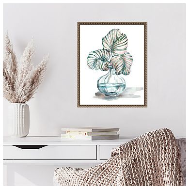 Island Tropics Frond in Bottle IV by Tre Sorelle Studios Framed Canvas Wall Art Print