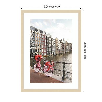 Amsterdam by Henrike Schenk Wood Framed Wall Art Print
