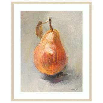 Pear Still Life II by Danhui Nai Wood Framed Wall Art Print