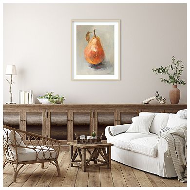 Pear Still Life II by Danhui Nai Wood Framed Wall Art Print