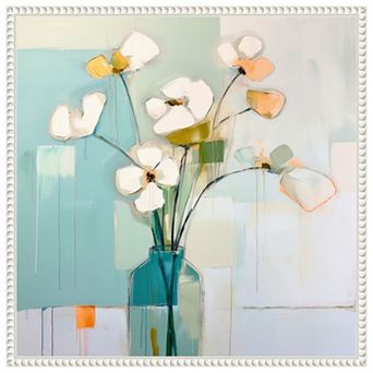 Flowers on the Window V by Irena Orlov Framed Canvas Wall Art Print